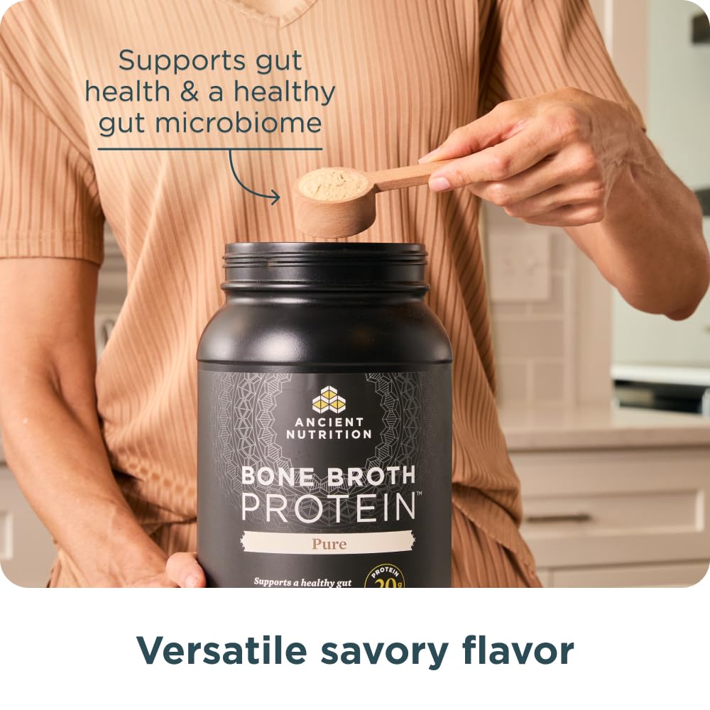 Ancient Nutrition warm turmeric broth conveys cozy sipping experience.