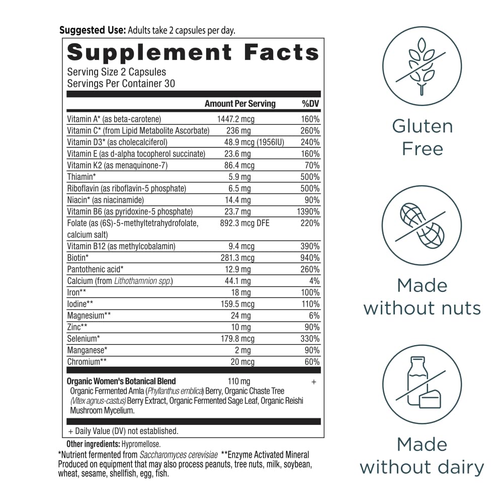 Ancient Nutrition label shows vitamin D and K for bone support.