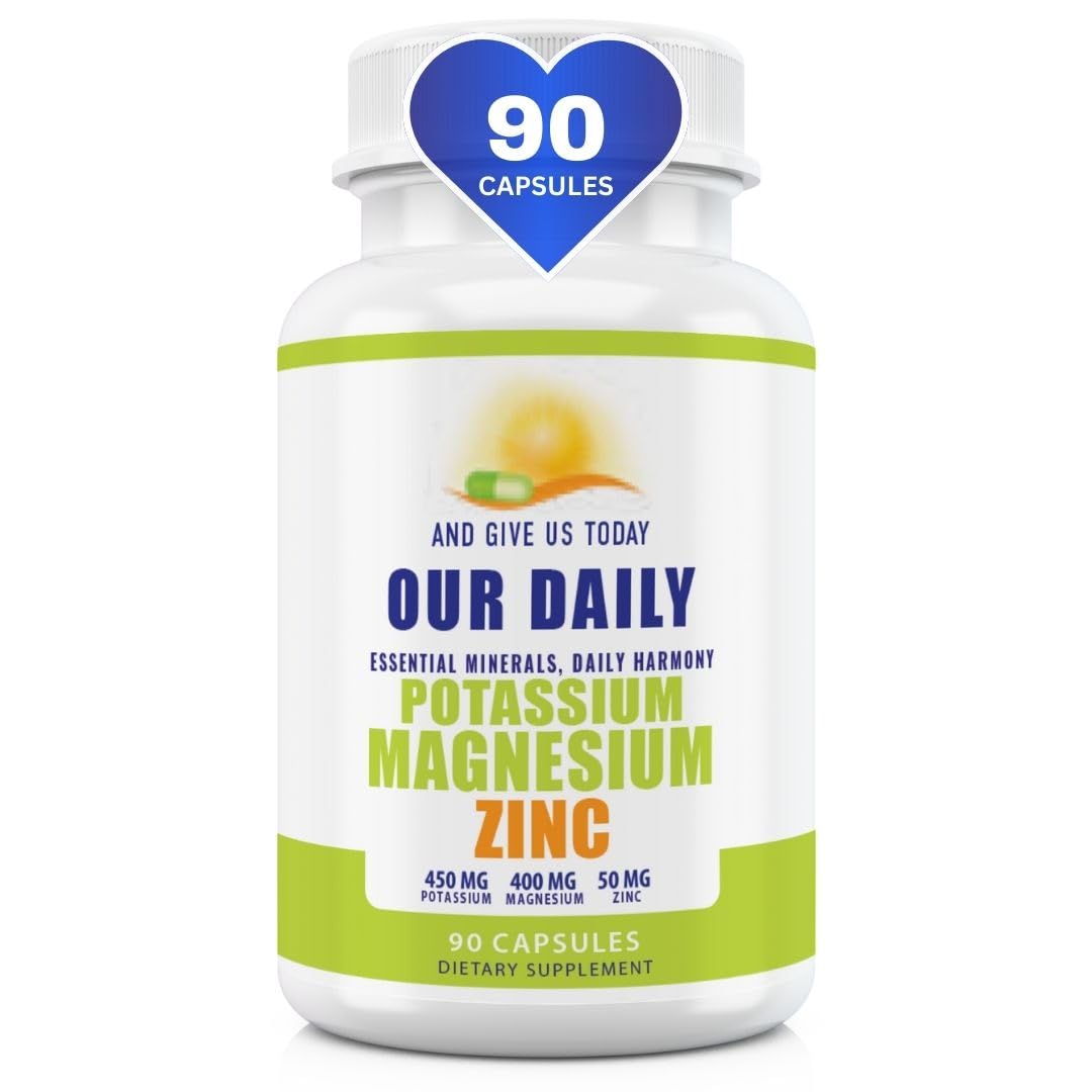 And Give Us Today Our Daily magnesium potassium zinc bottle pour for easy daily intake