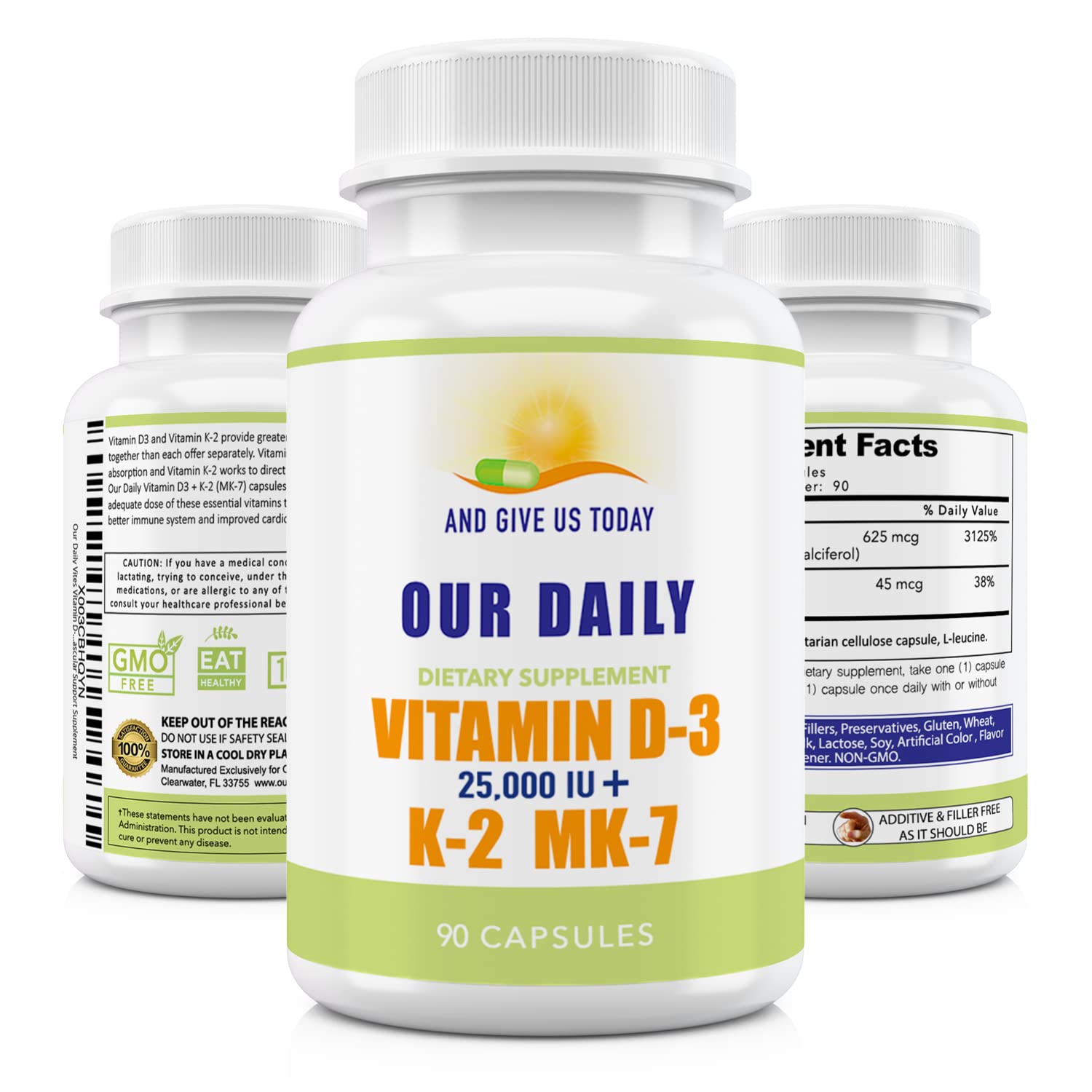 Our Daily Vites D3-K2 bottle hero shows high-potency formula for bone and immune support.