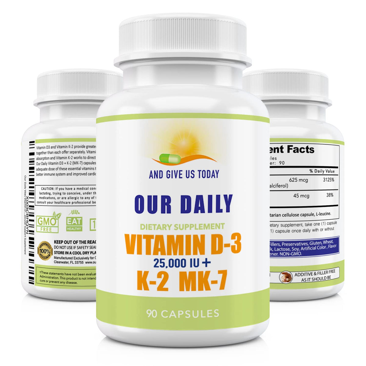 Our Daily Vites D3-K2 bottle hero shows high-potency formula for bone and immune support.