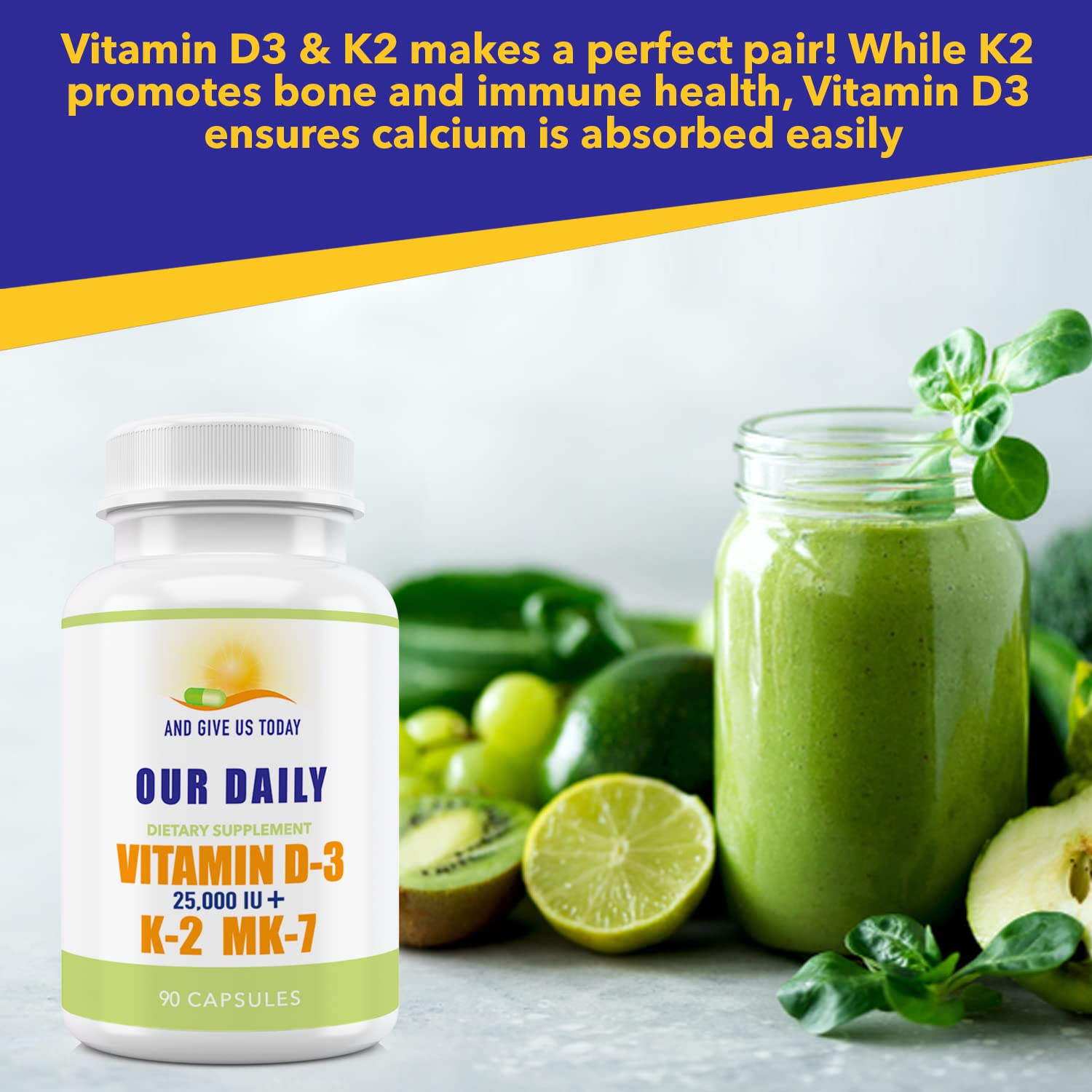 Our Daily Vites vitamins pour action showing easy daily intake for consistency.