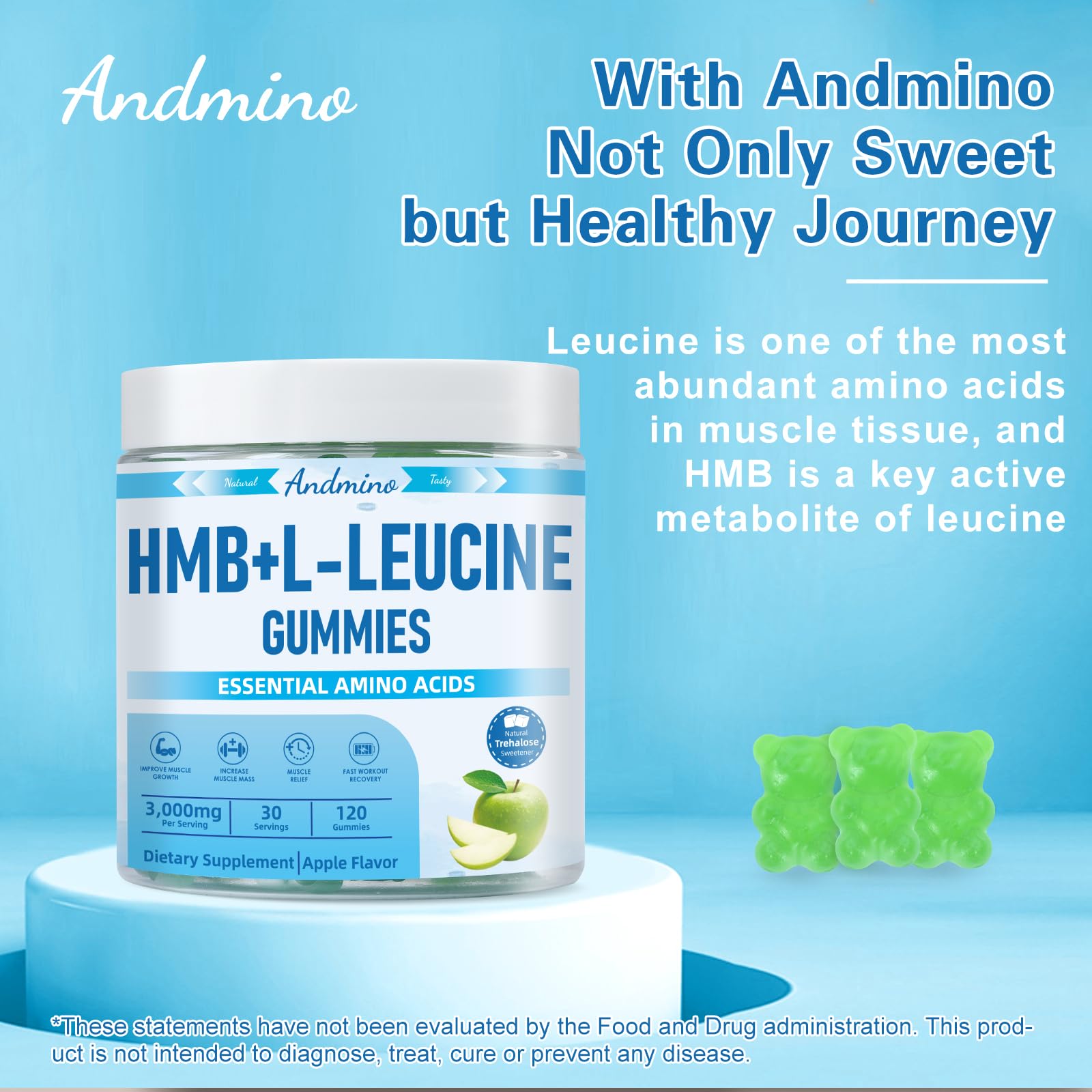 andmino label with GMP and third-party testing seals for quality