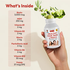 Biotin 3000 mcg detail from Andrew Lessman for potent hair and nails nutrition.