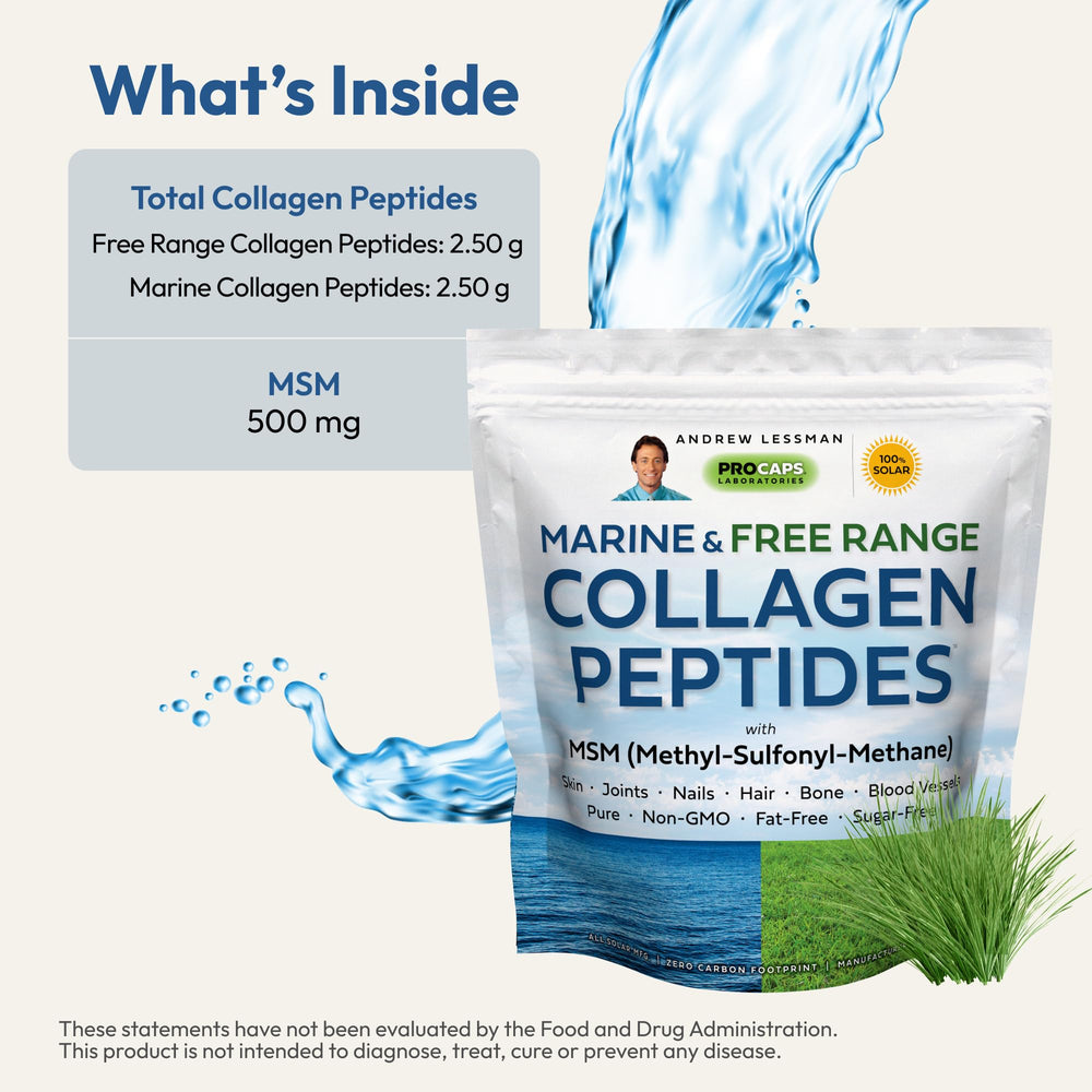 ANDREW LESSMAN bottle label detail highlights dairy-free and gluten-free formulation.
