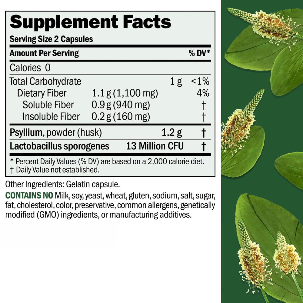 Andrew Lessman Fibermucil bottle front highlights fiber-rich capsules