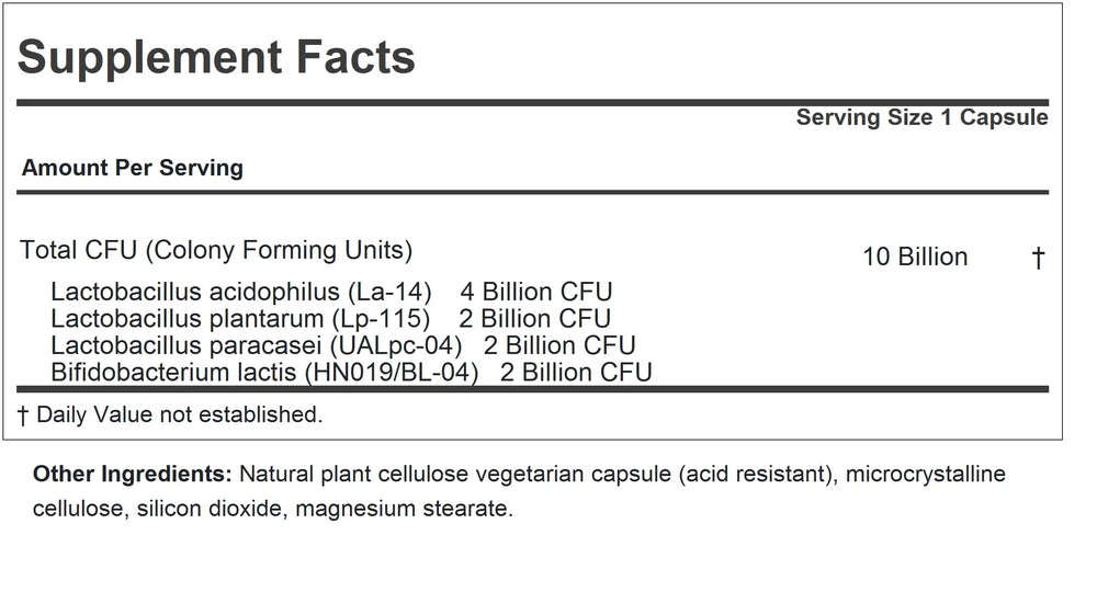 Close-up of ANDREW LESSMAN Friendly Flora capsules highlighting soft gel form for easy swallowing