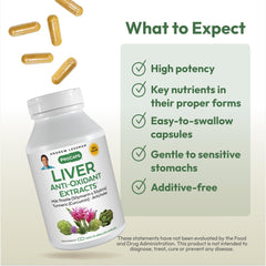 ANDREW LESSMAN Liver Anti-Oxidant Extracts bottle pour for easy daily use