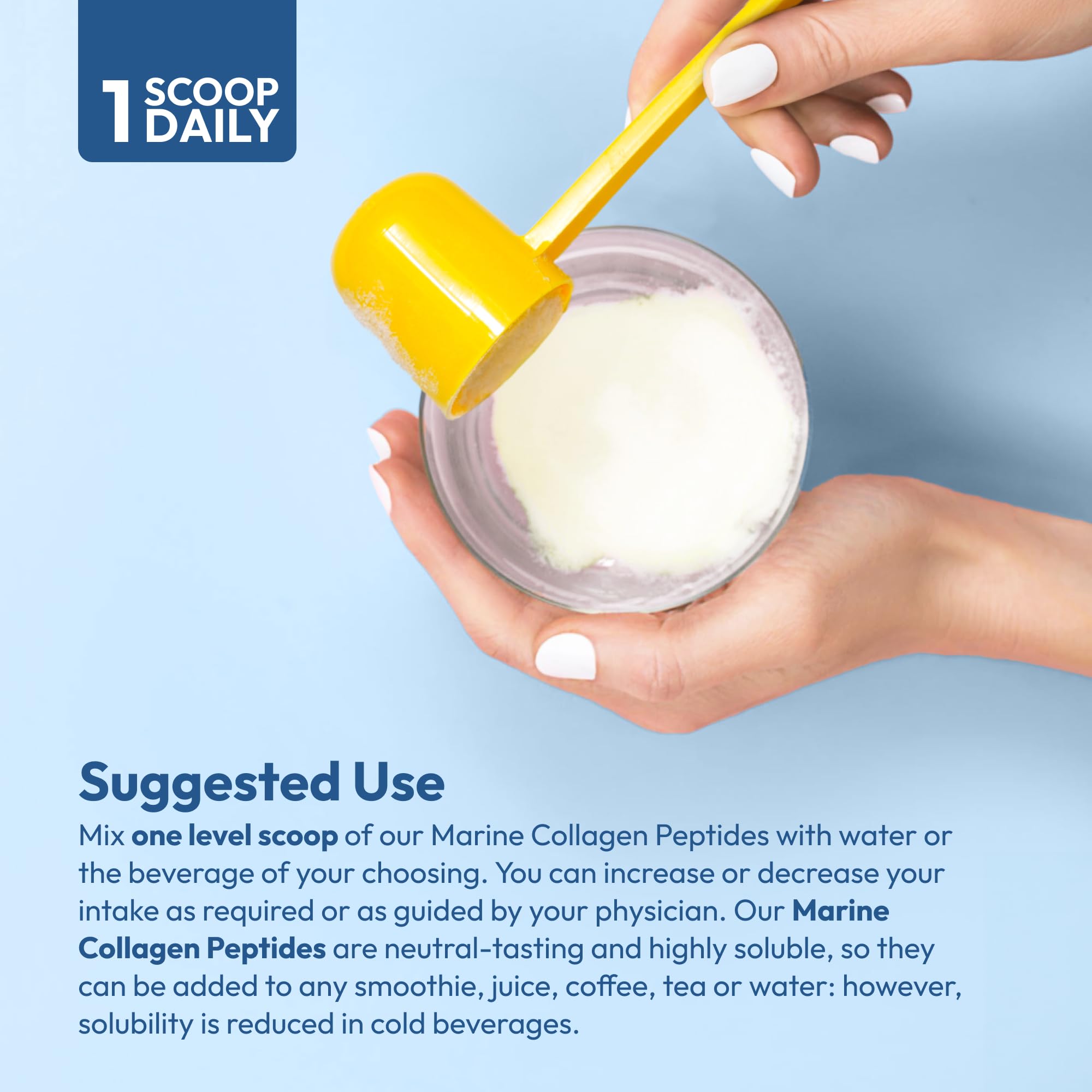 ANDREW LESSMAN Marine Collagen Peptides label shows non-GMO and no added flavors