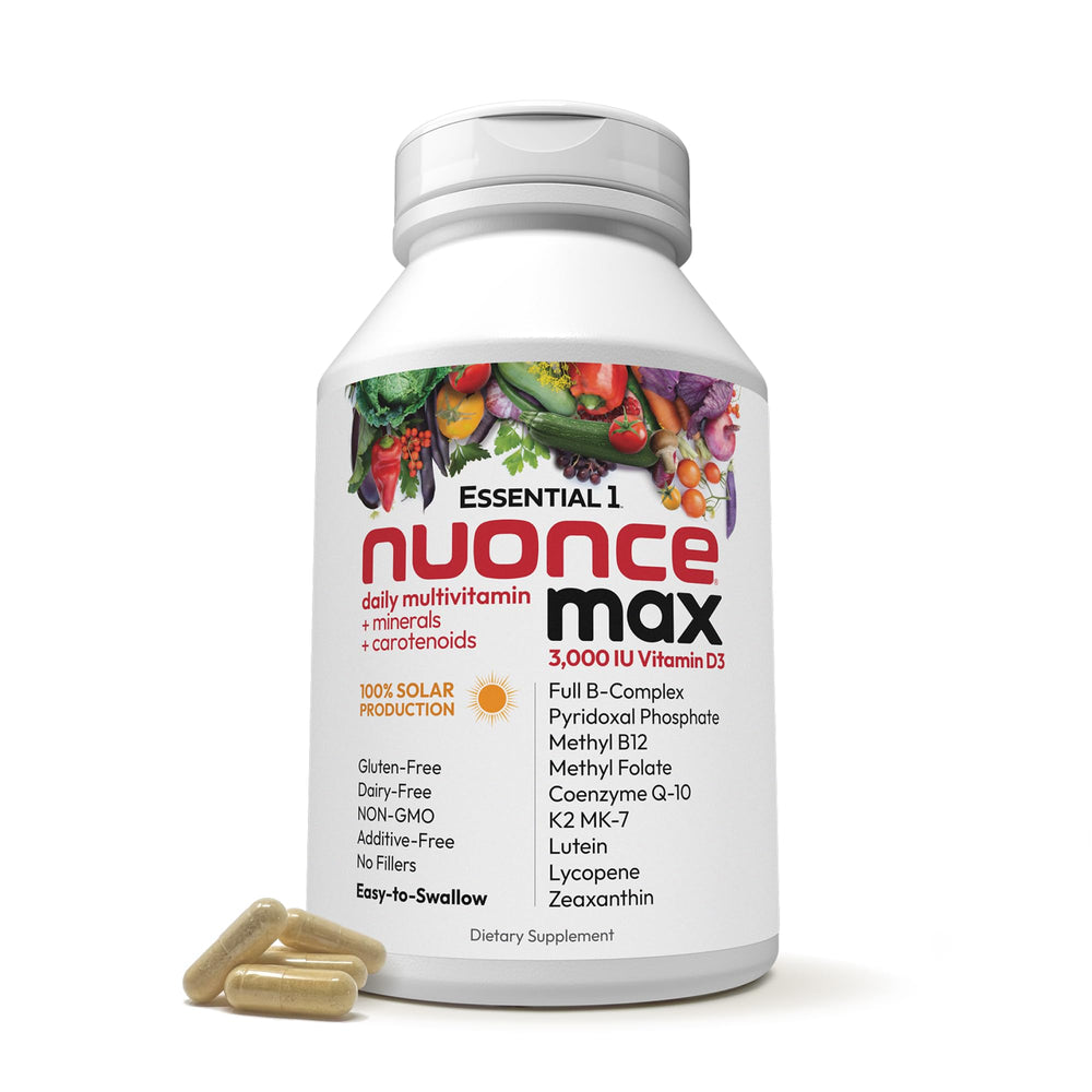 Andrew Lessman Nuoncemax bottle for daily, additive-free multivitamin use.