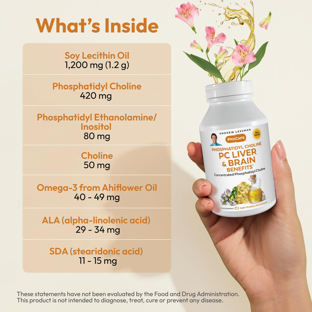 Choline-boost component from Andrew Lessman PC supports neurotransmitter synthesis
