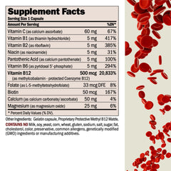 Andrew Lessman Vitamin B12 500 with B-complex enriched formula for daily vitality.