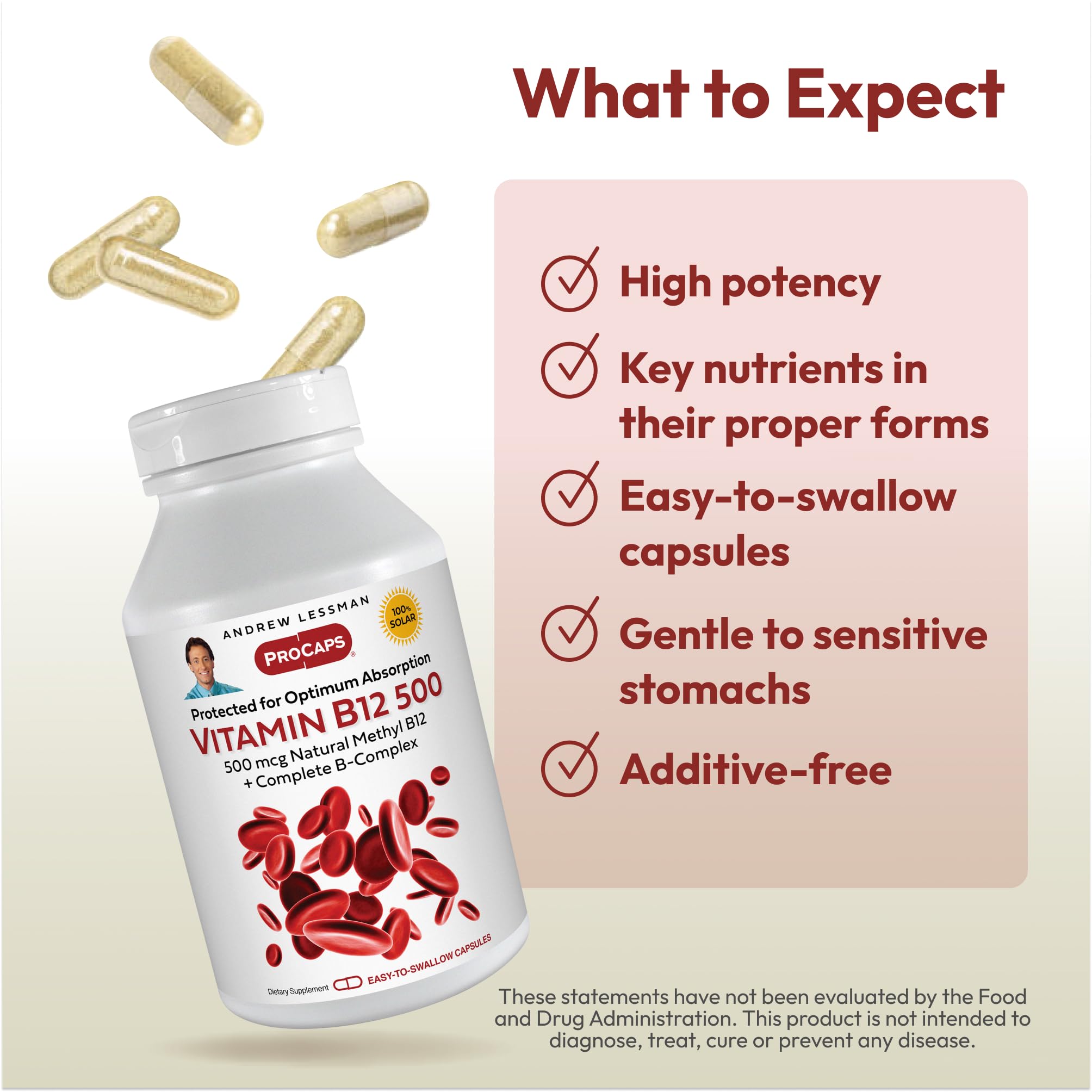 Andrew Lessman Vitamin B12 500 manufactured directly in Henderson, USA.