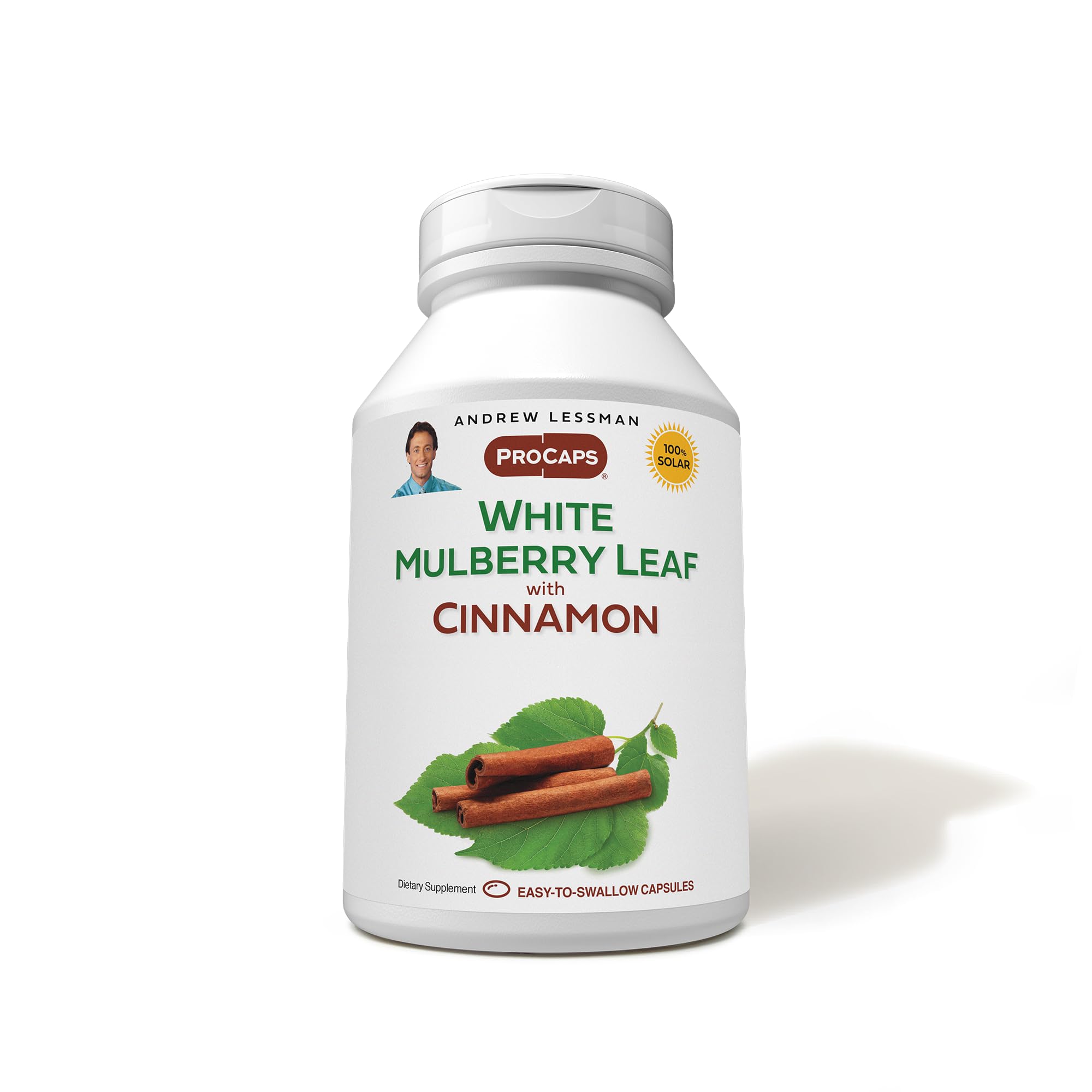 Andrew Lessman White Mulberry Leaf with Cinnamon softgels bottle front for daily use