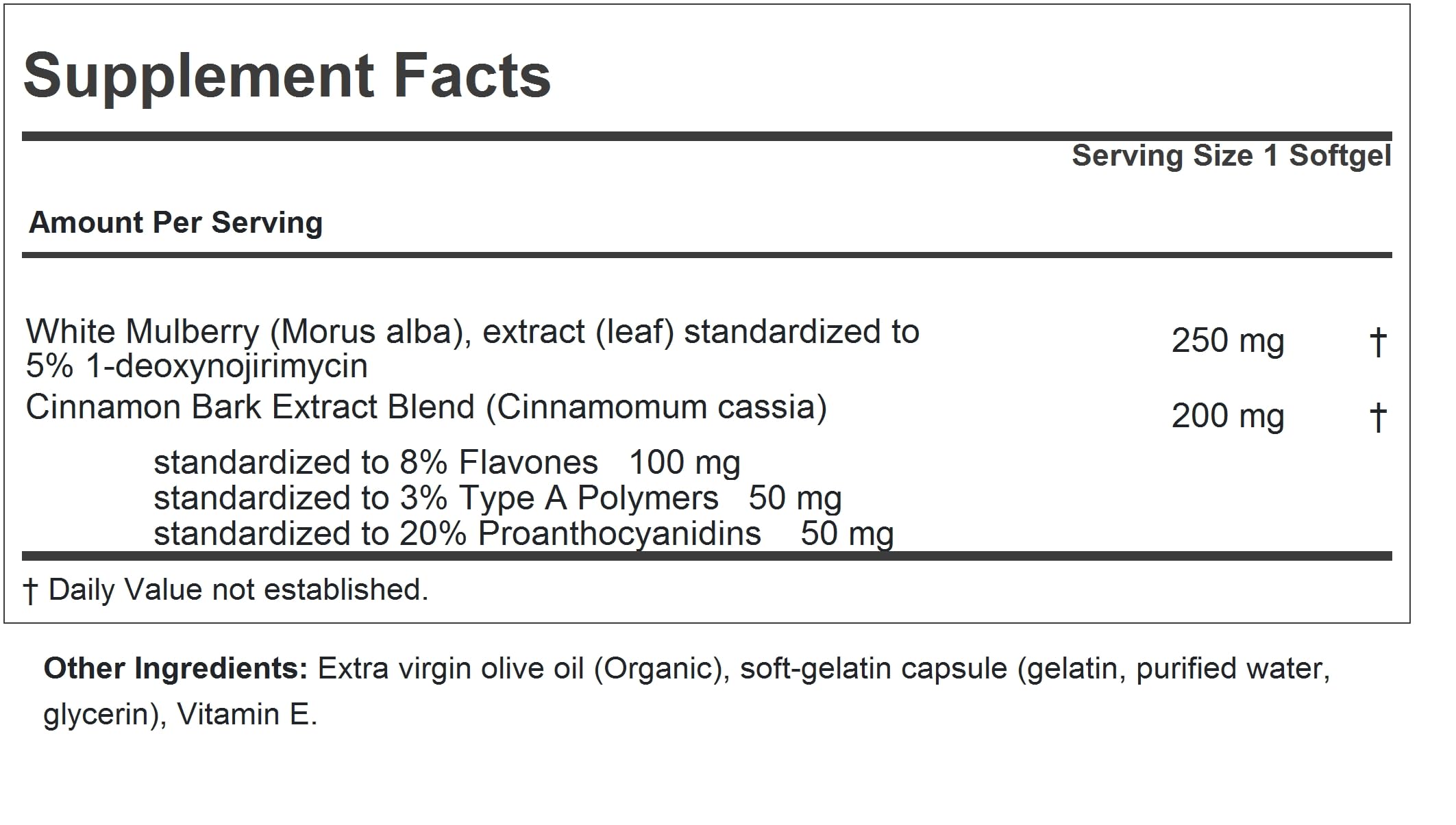 Andrew Lessman bottle label shows standardized 5% extract for targeted support