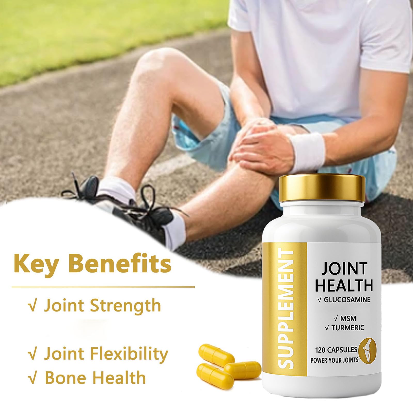 ANEFOSE turmeric and boswellia extract components highlighted for natural support.