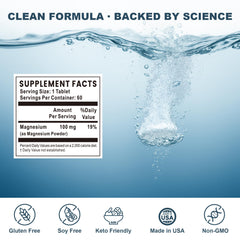 ANEVYRAQ magnesium tablet close-up highlighting clean ingredients.