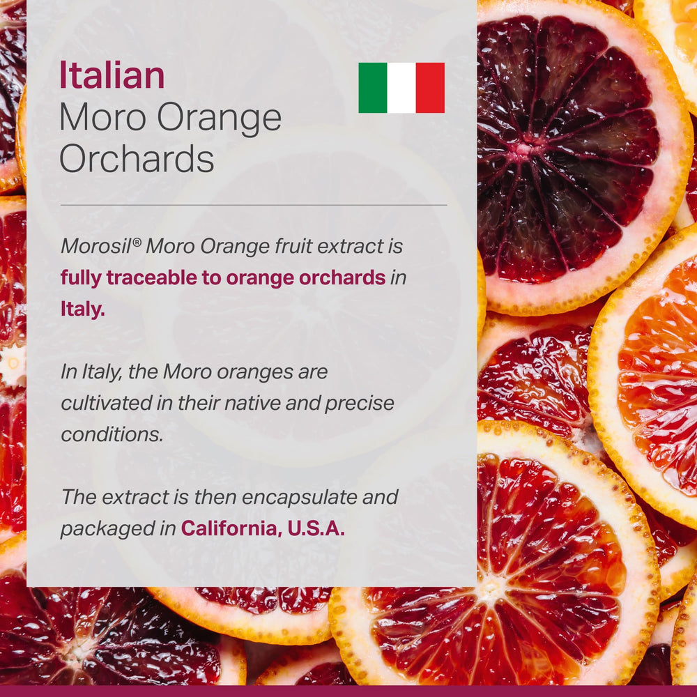 Morosil non-GMO and gluten-free icons displayed for clean ingredients