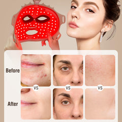 ANGAUSS seven-color LED face mask side profile showing compact design.