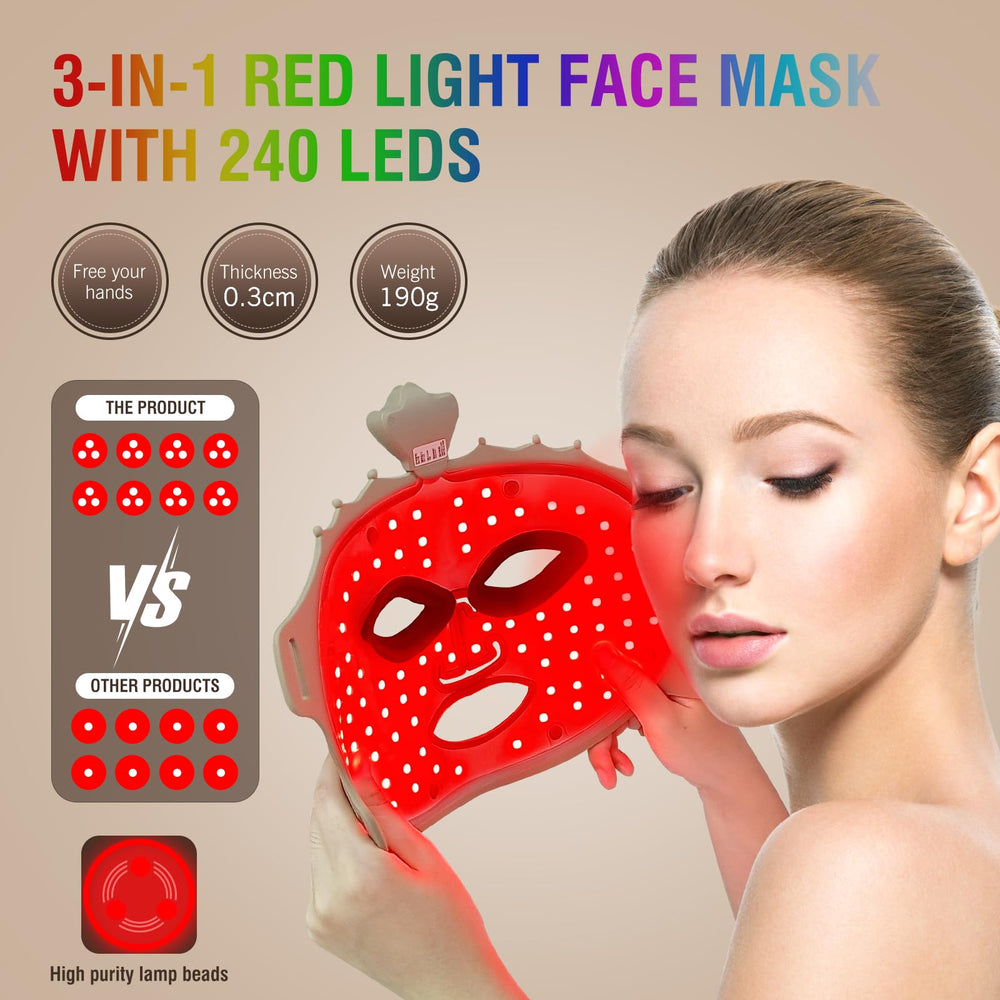 ANGAUSS silicone comfort mask contours the face for comfortable therapy.