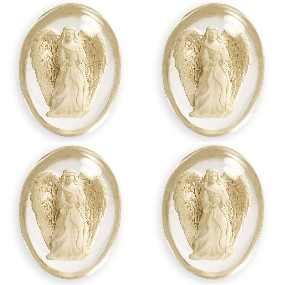 AngelStar WORRY STONE Angelight holds light, a tactile decorative piece for calm moments
