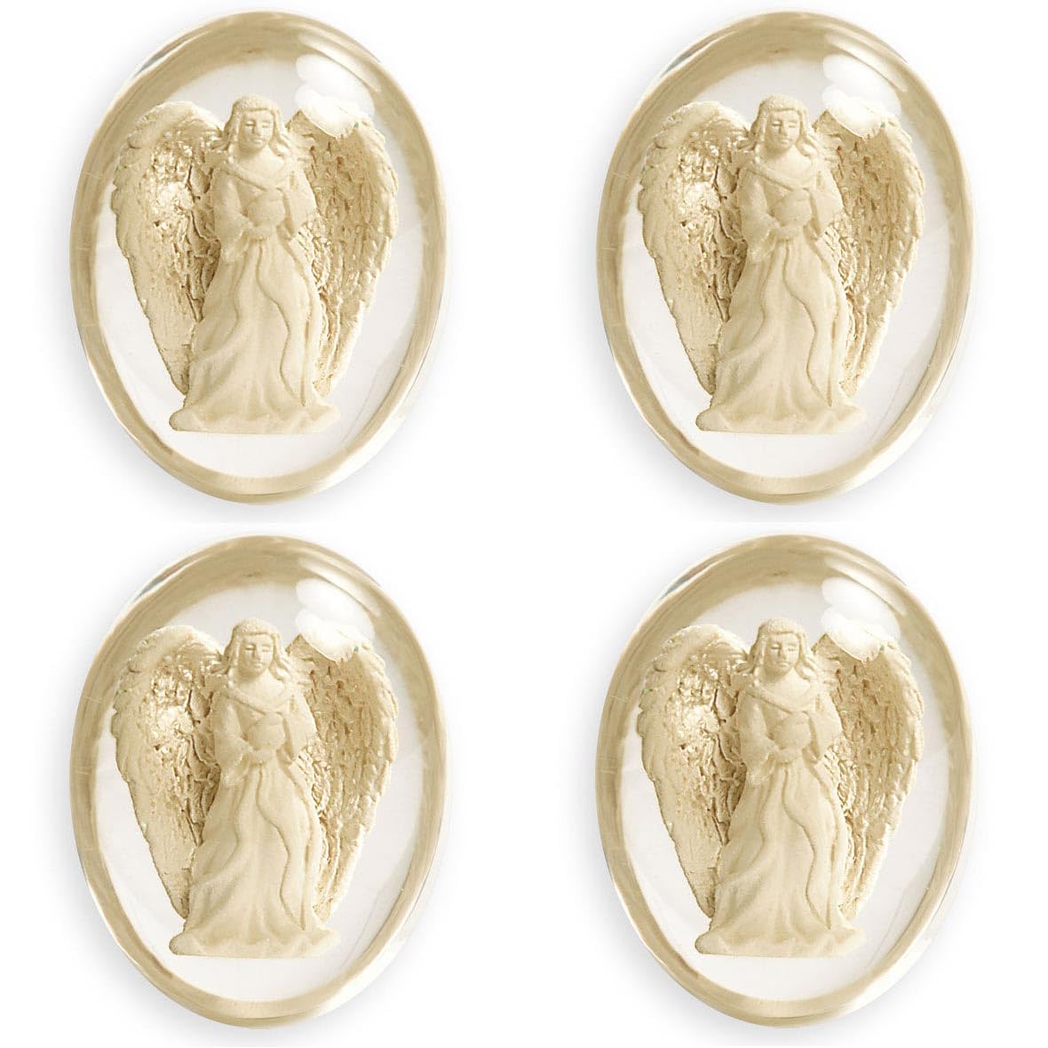 AngelStar WORRY STONE Angelight holds light, a tactile decorative piece for calm moments