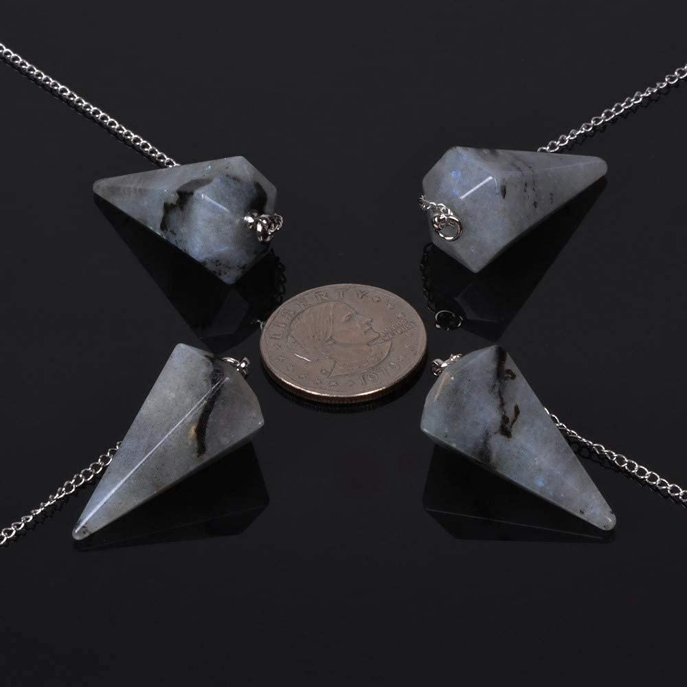 Angelstones Labradorite pendant angle view for focus and relaxation.