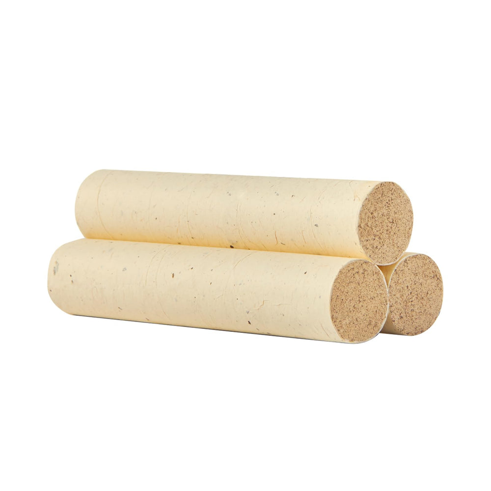 Close-up of ANGLER DREAM moxa rolls highlighting pure mugwort and gentle heat for self-care.