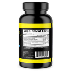 Angry Supplements Electro Lightning back-of-label view showing caffeine content and dosage.