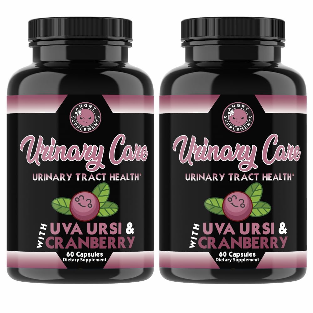 Angry Supplements Urinary Care bottle front showing branding for daily bladder support