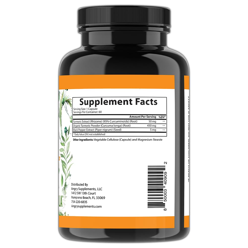 Angry Supplements vegan apple cider vinegar beet root capsules on a plain background