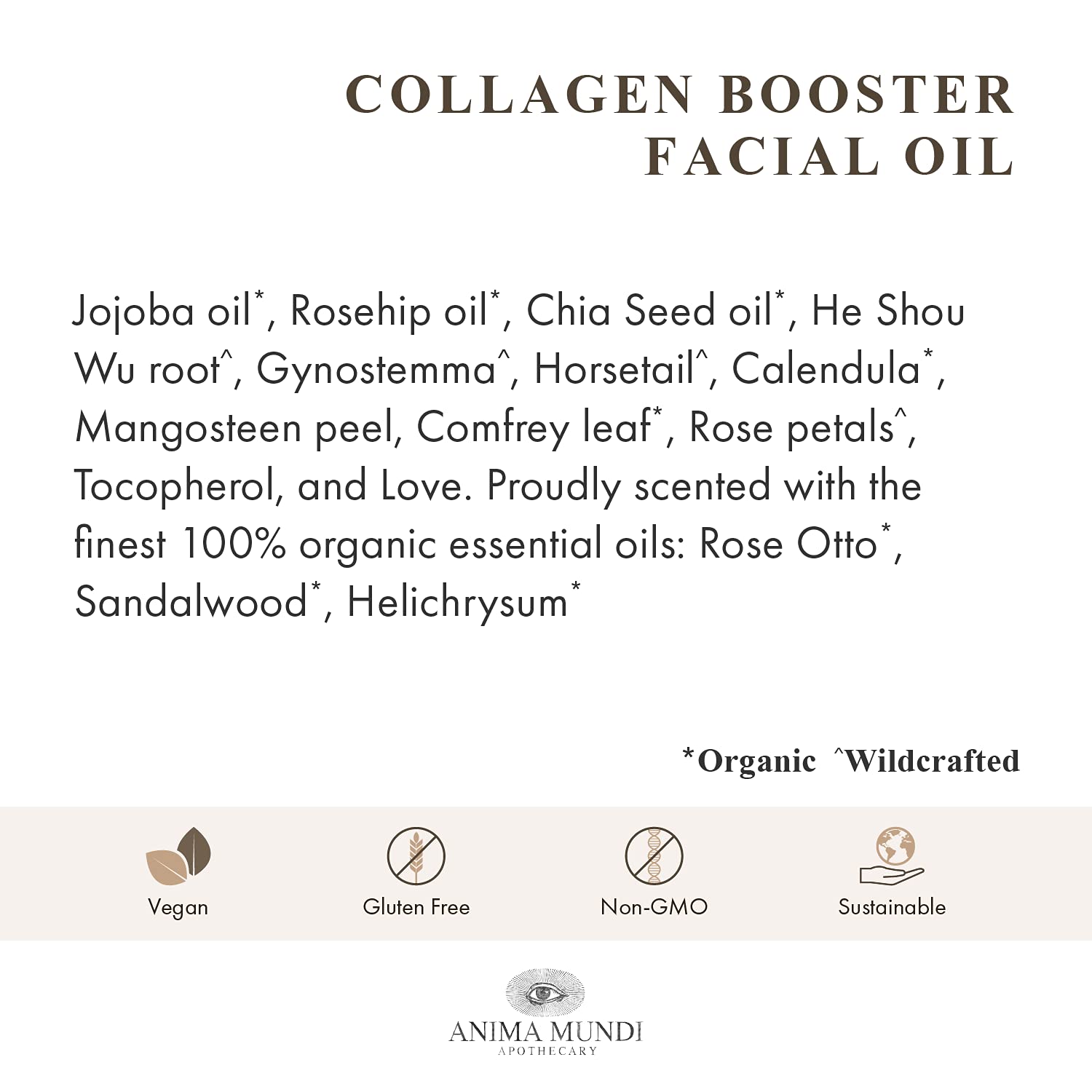 Anima Mundi Collagen Booster Oil rosehip oil contributing hydration
