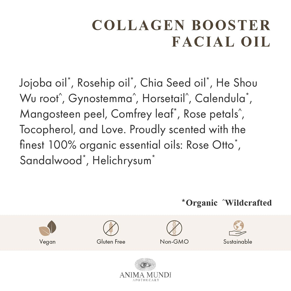 Anima Mundi Collagen Booster Oil rosehip oil contributing hydration