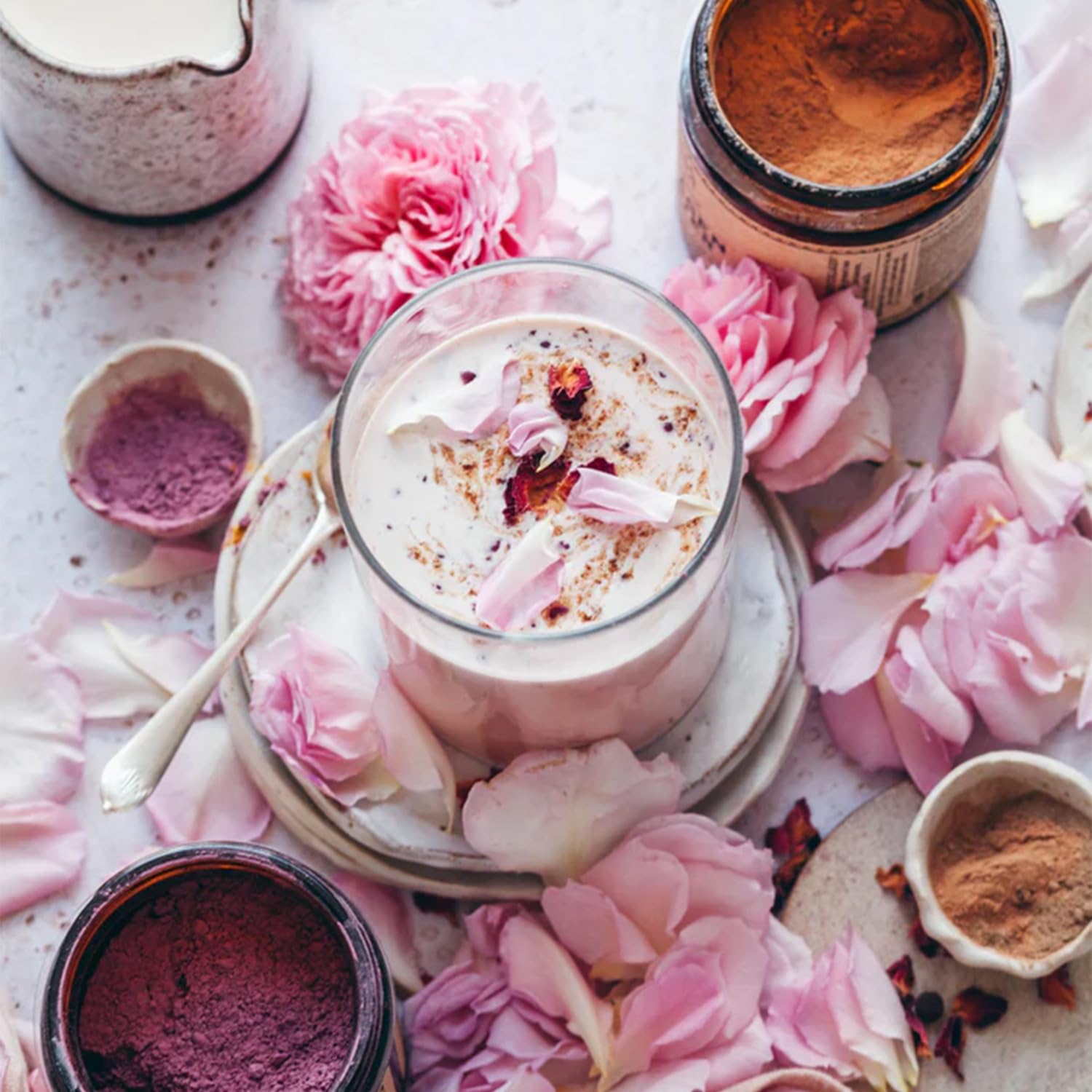 Anima Mundi Mucuna Powder scattered-spoon ready to blend into beverages