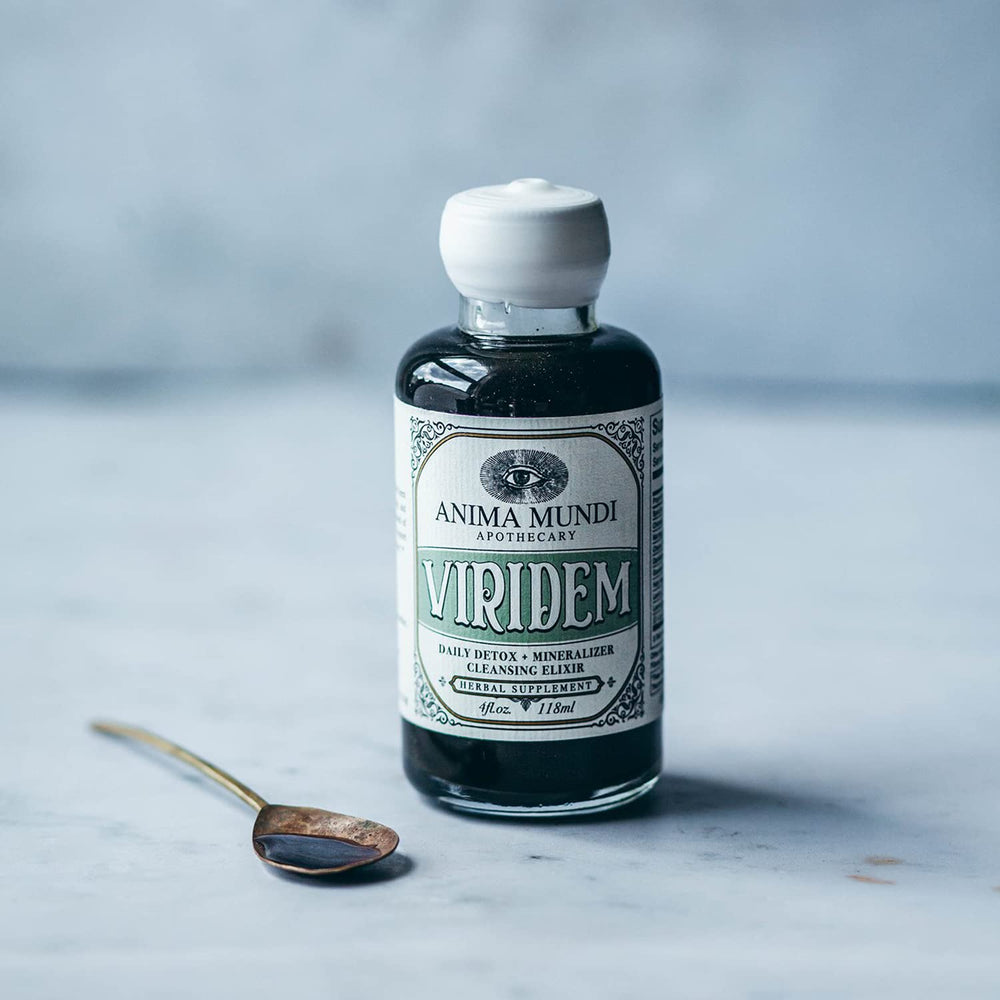 Ingredient flatlay featuring spirulina, chlorella, moringa for a nutrient-rich blend
