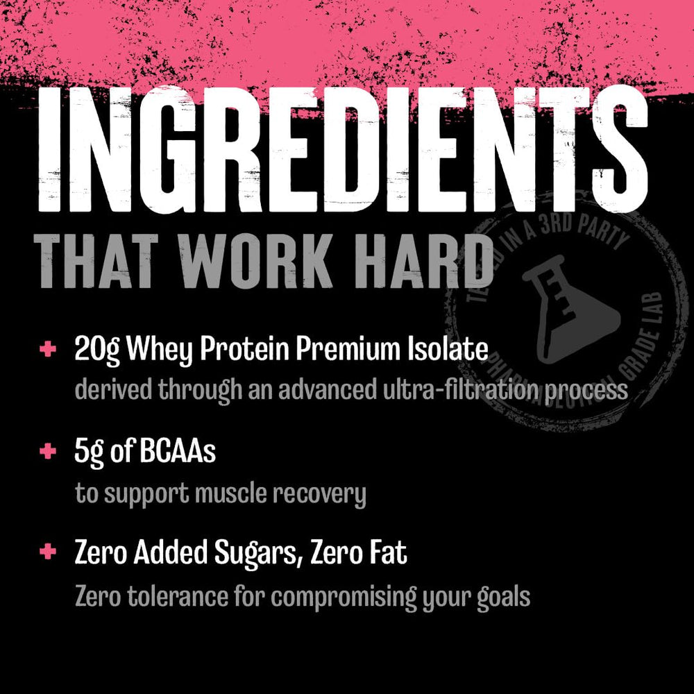 Animal Clear Whey Isolate dissolving in water shows quick dissolution.