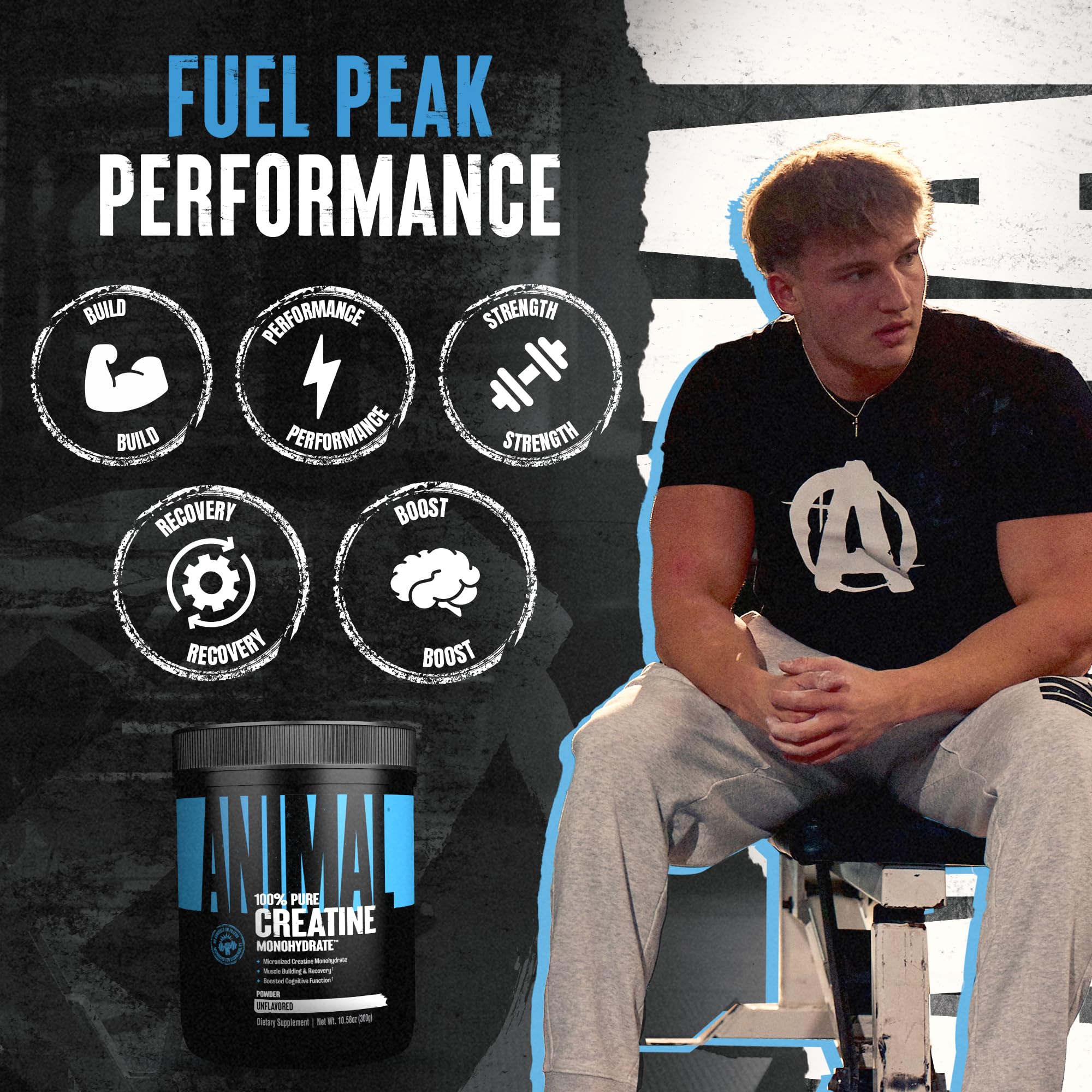 Animal Creatine Monohydrate powder dissolving quickly in water for instant mixing.