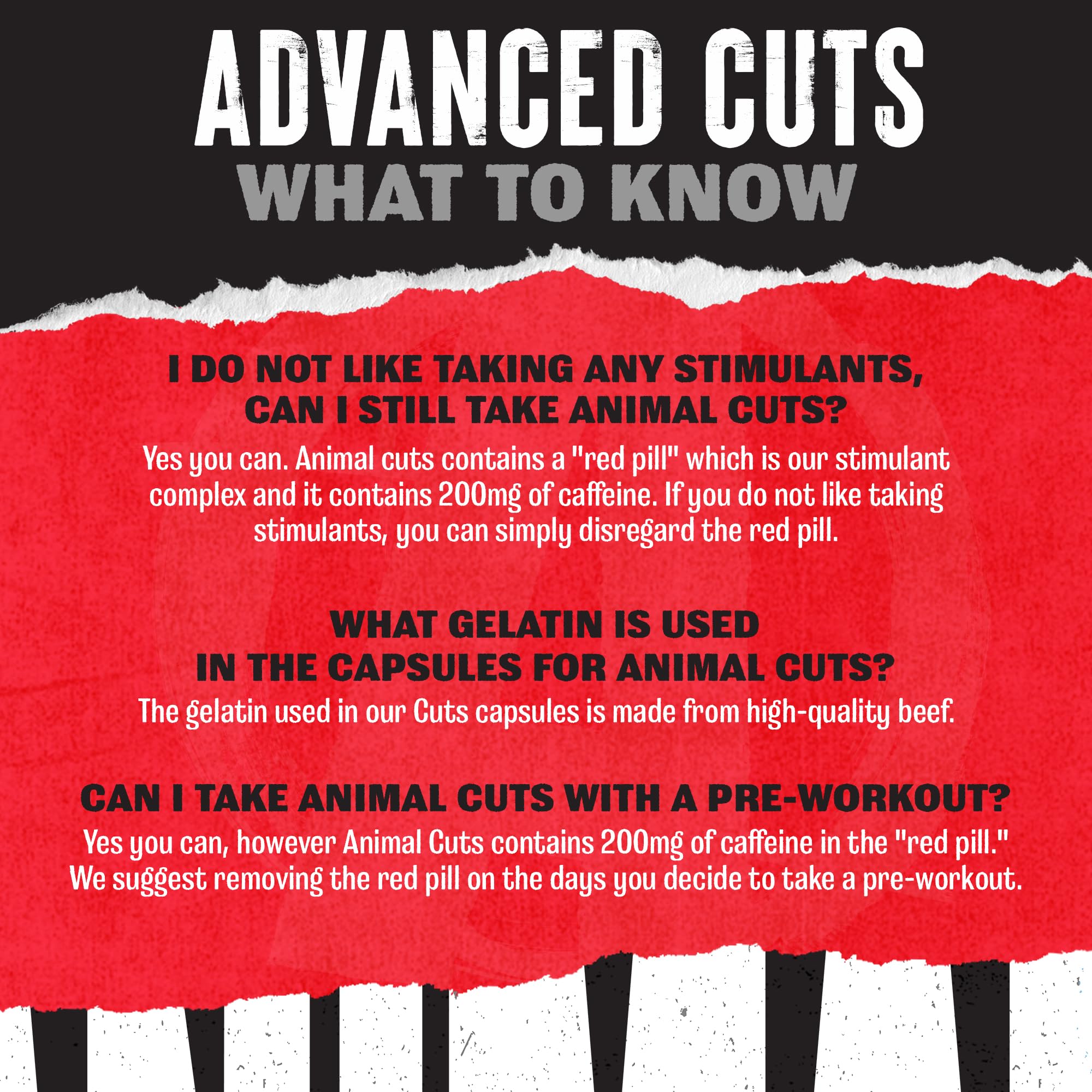 GMP-certified production badge beside Animal Cuts packaging.