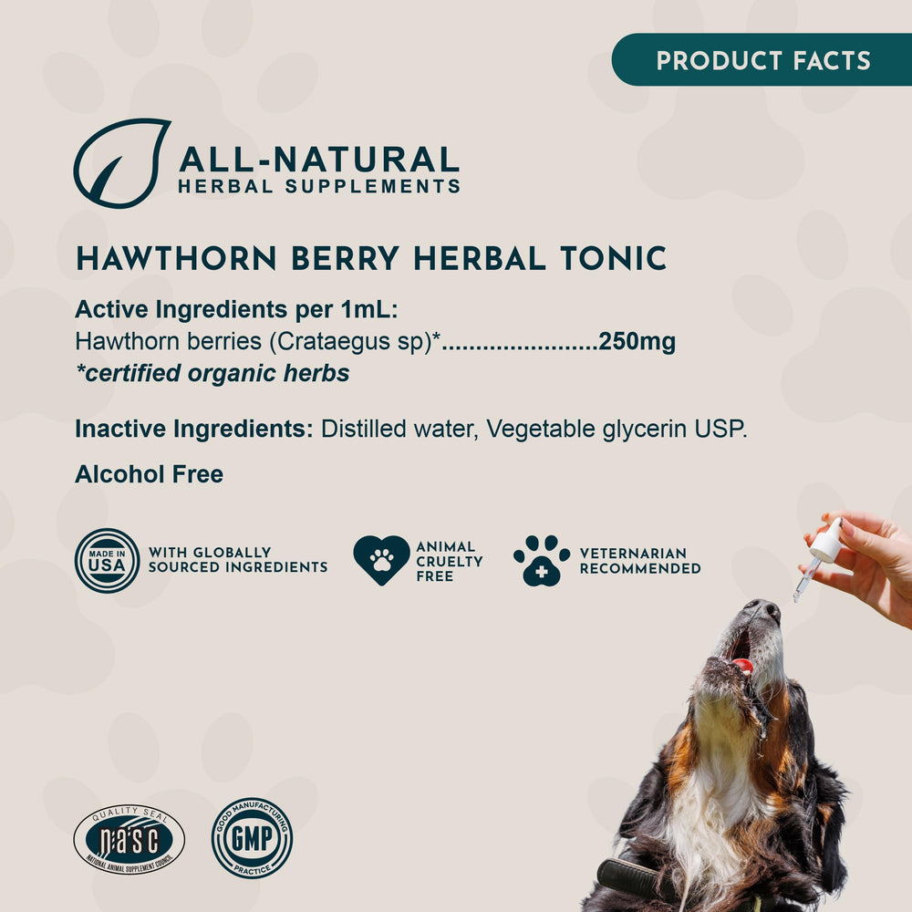 Dog with drops suggests flexible dosing for larger pets.