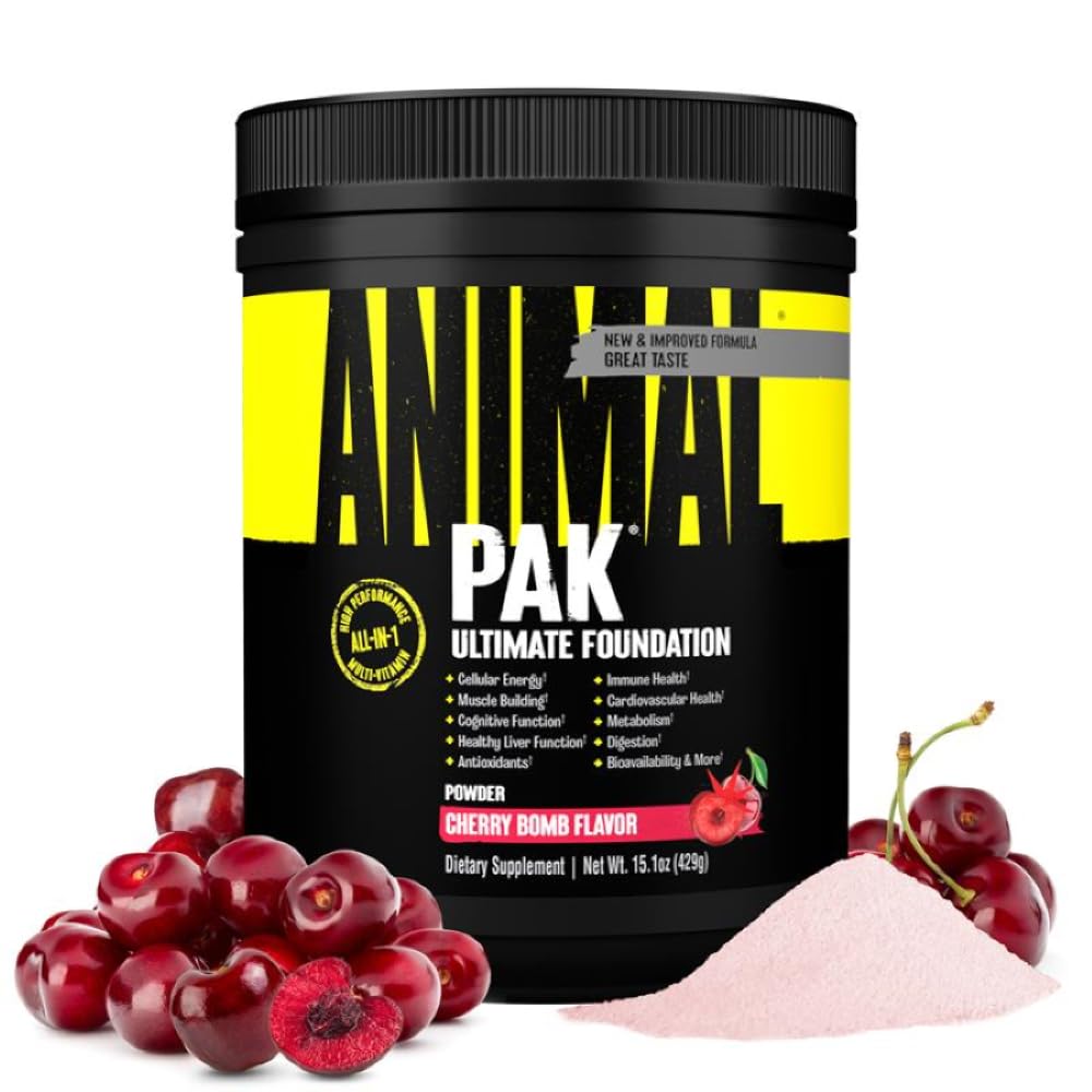 Animal Pak bottle front view highlighting comprehensive daily nutrition for athletes