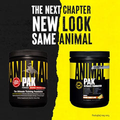 Animal Pak daily multivitamin powder ready for workouts.