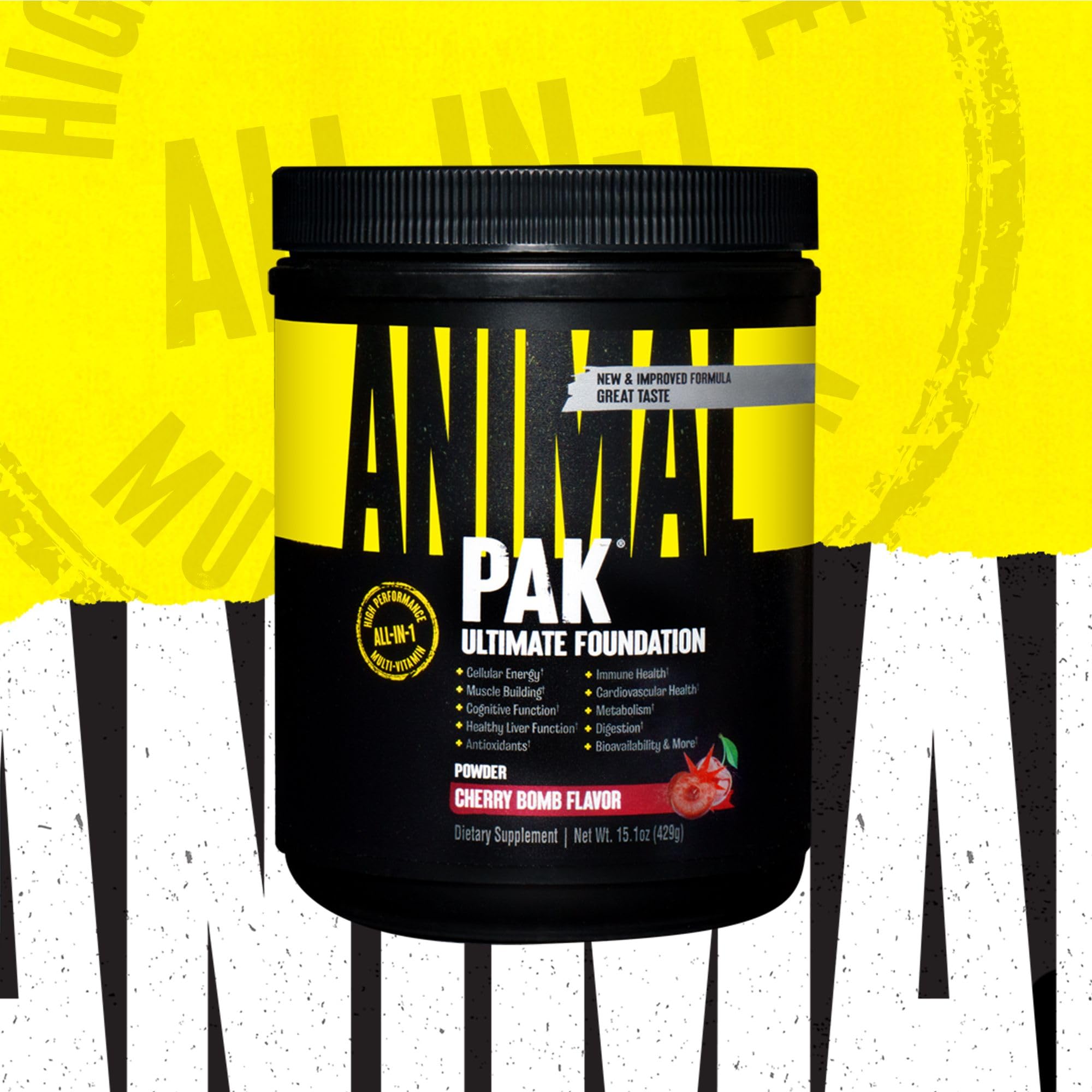 Animal Pak serving scoop illustrating easy, consistent daily dosage for athletes