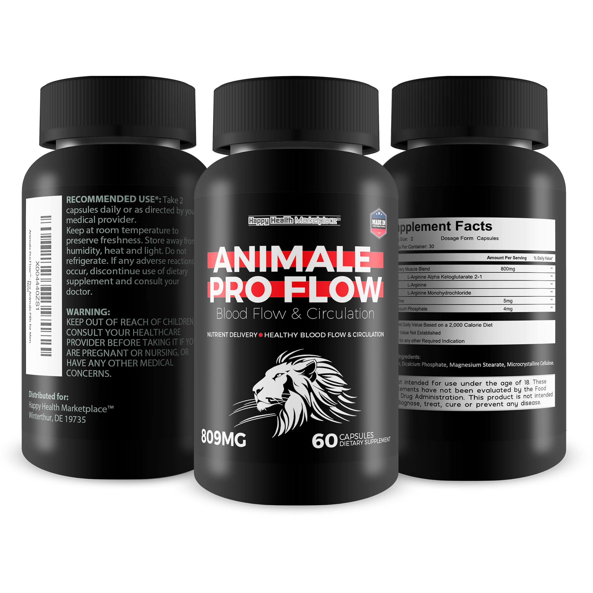 Man at work with Animale Pro Flow on desk indicating steady daytime vitality.
