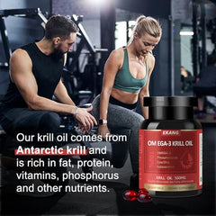 Anisx Krill Oil softgels closeup shows an easy-to-swallow daily option.