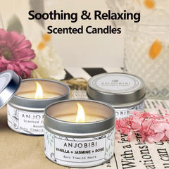 ANJOBIBI silver gift-pack candle, ideal for birthdays and celebrations