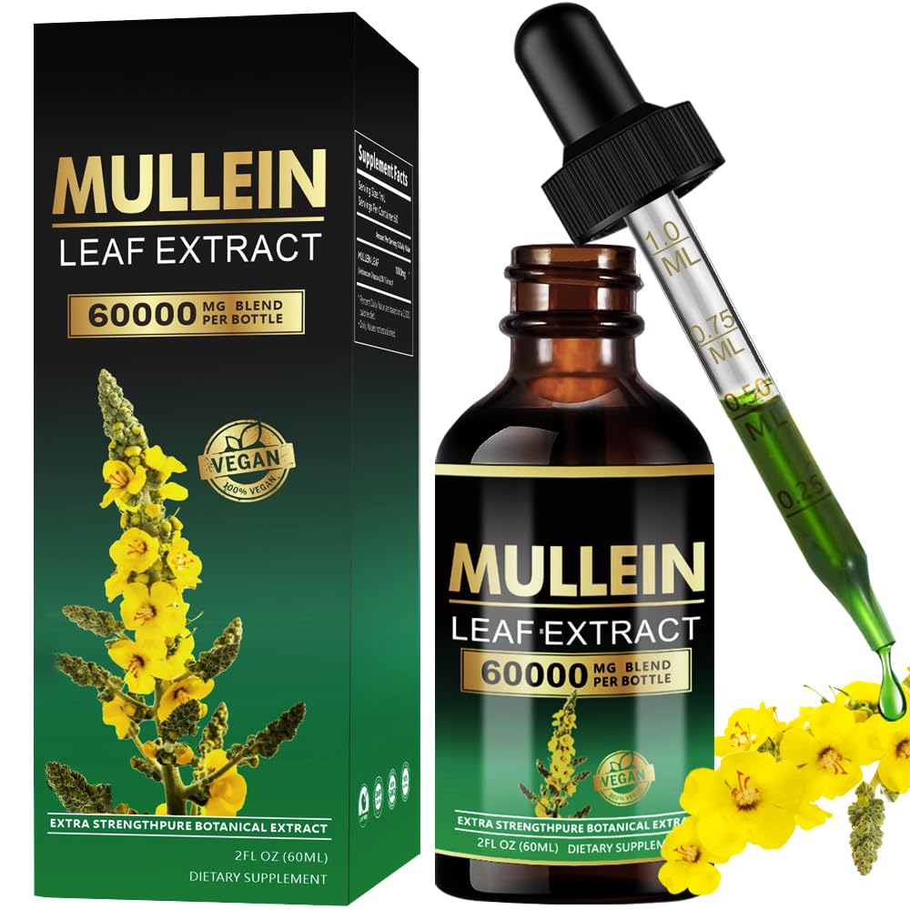 ANKUY Mullein Drops bottle front view for lung support and easy breathing