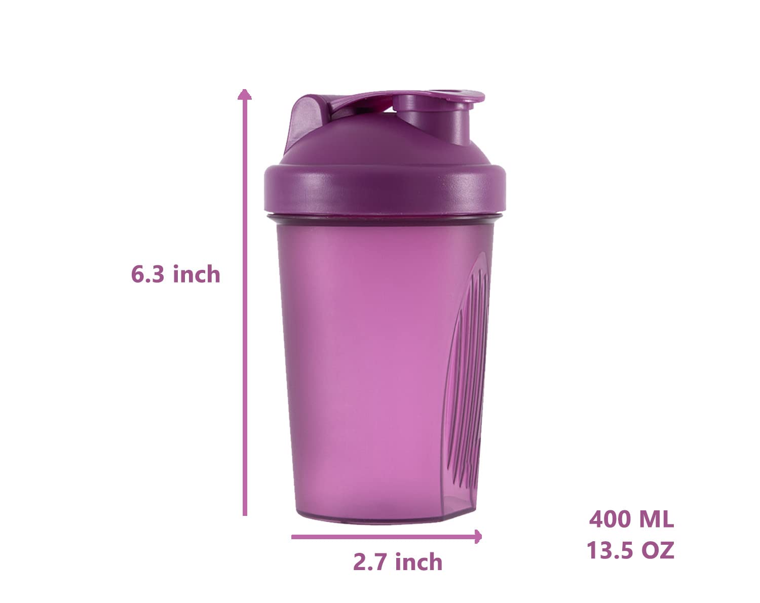 ANNAKIKI shaker bottle wide-mouth design eases loading