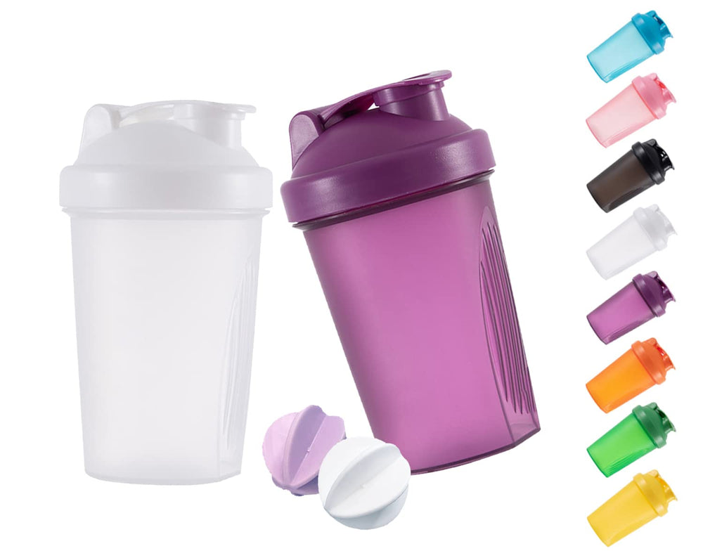 ANNAKIKI shaker bottle with wire whisk balls for smooth shakes