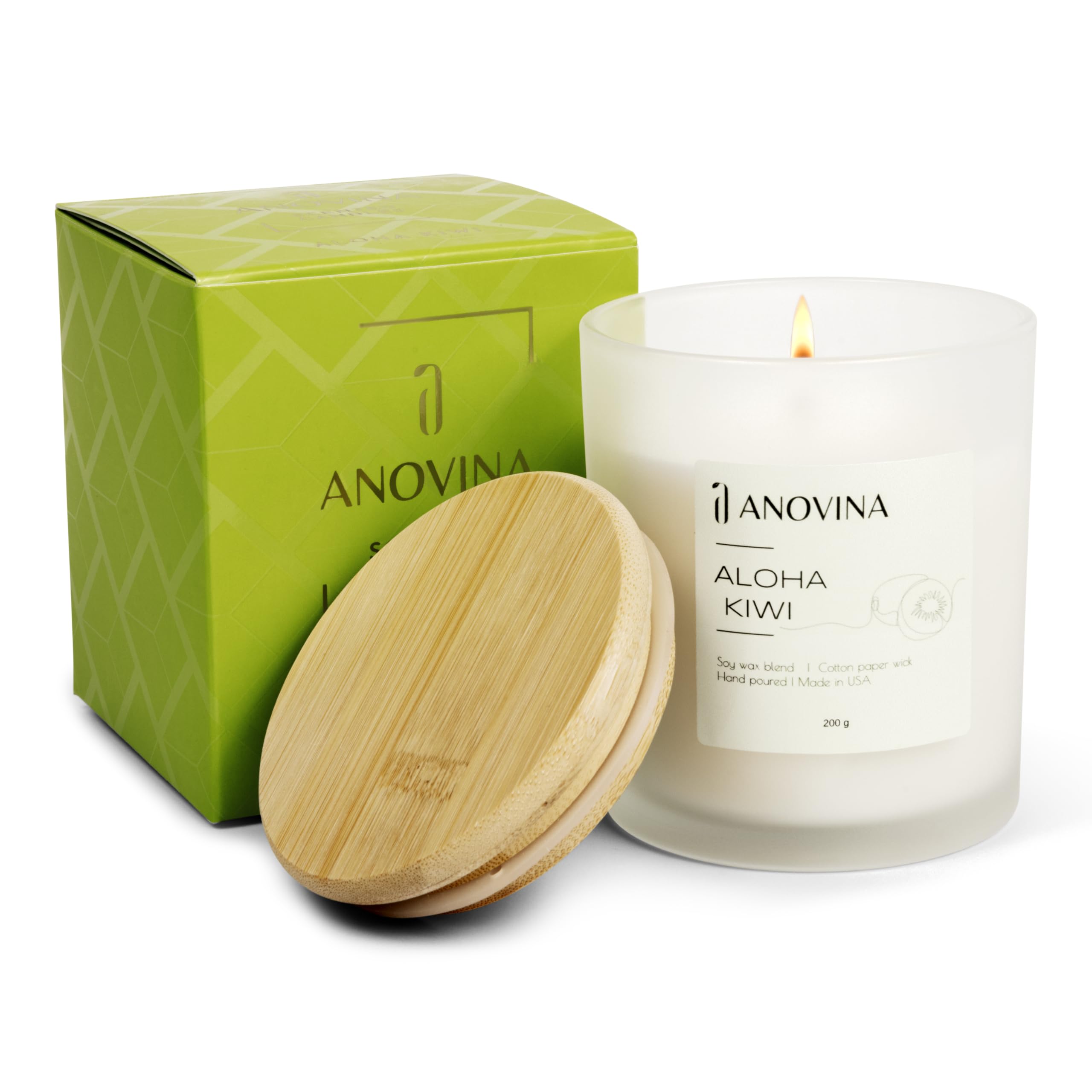Anovina Fruity Scented Candle in juicy blend creates a tropical mood.