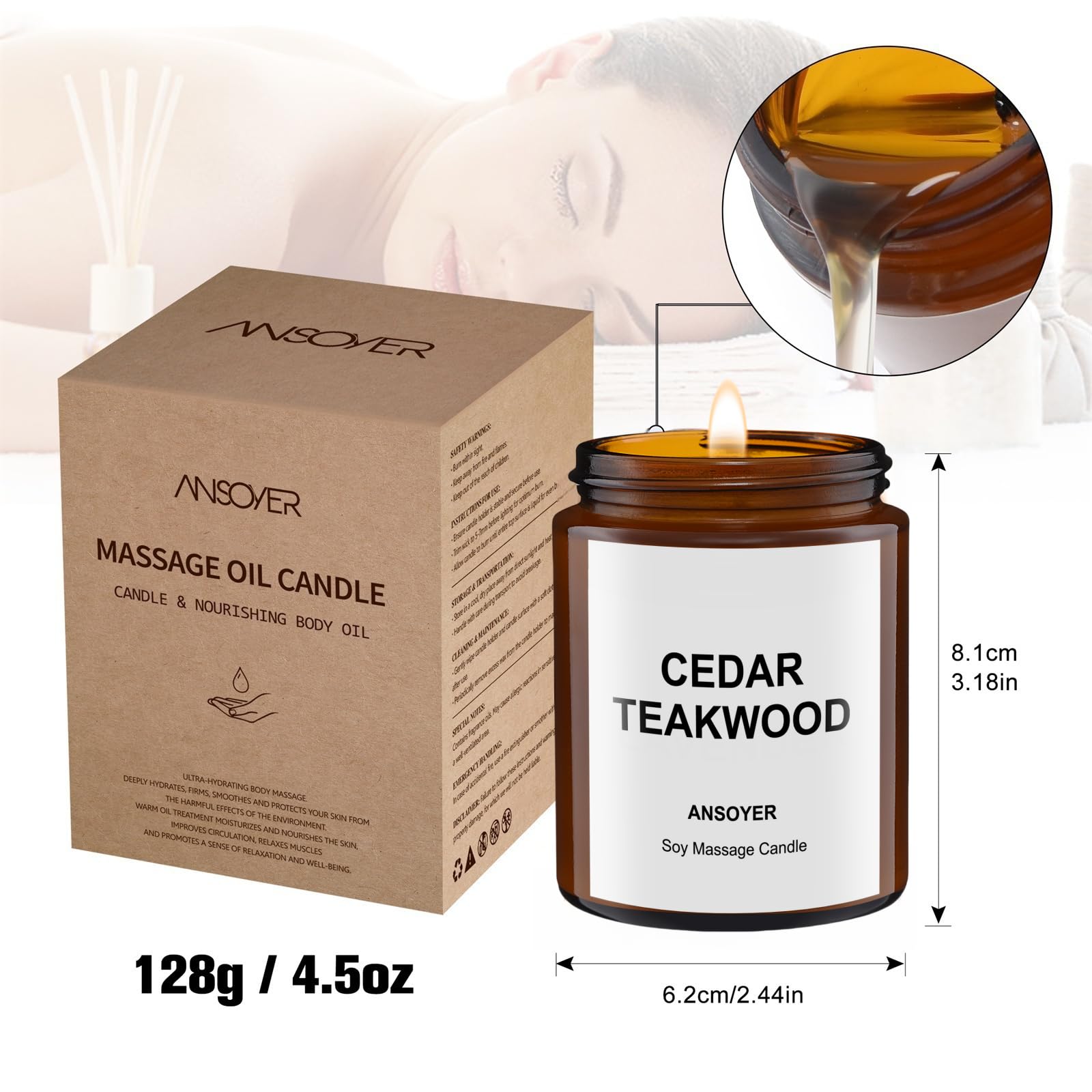 ANSOYER packaging highlights natural ingredients and safety.